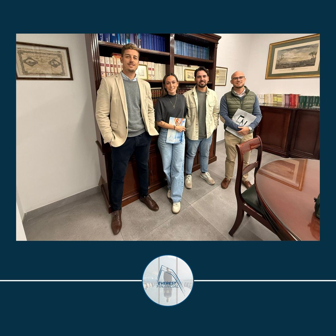 Reunión de firma con clientes